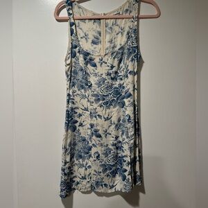 Reformation Noha dress in blue floral print